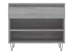 Mueble zapatero madera contrachapada gris Sonoma 70x36x60 cm ES941653