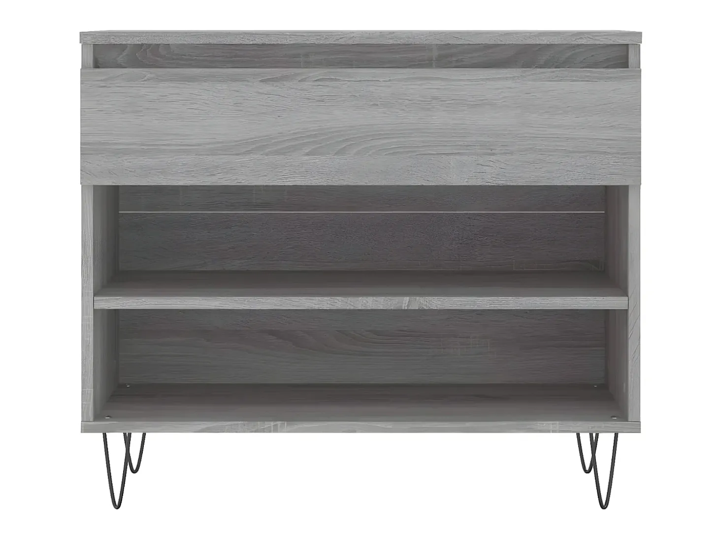 Mueble zapatero madera contrachapada gris Sonoma 70x36x60 cm ES941653