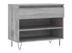 Mueble zapatero madera contrachapada gris Sonoma 70x36x60 cm ES941653
