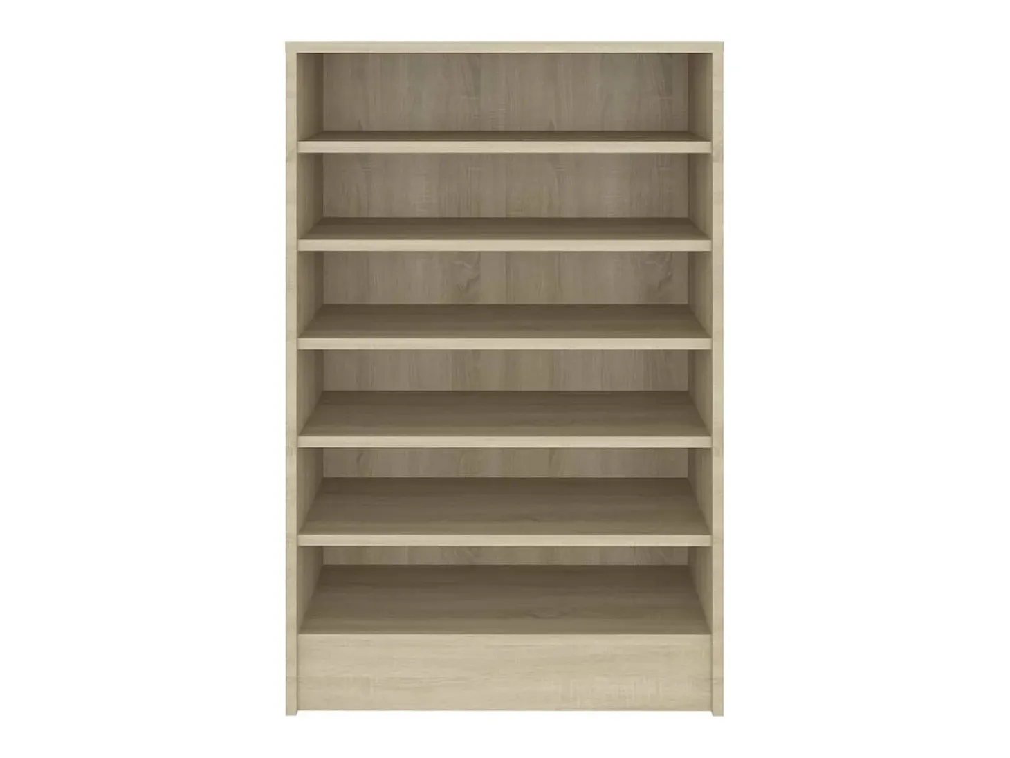 Mueble zapatero madera contrachapada roble Sonoma 60x35x92 cm ES207301