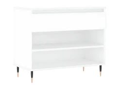 Mueble zapatero madera contrachapada blanco 70x36x60 cm ES907918