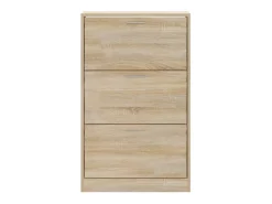 Mueble zapatero madera contrachapada roble Sonoma 63x24x103 cm ES909664