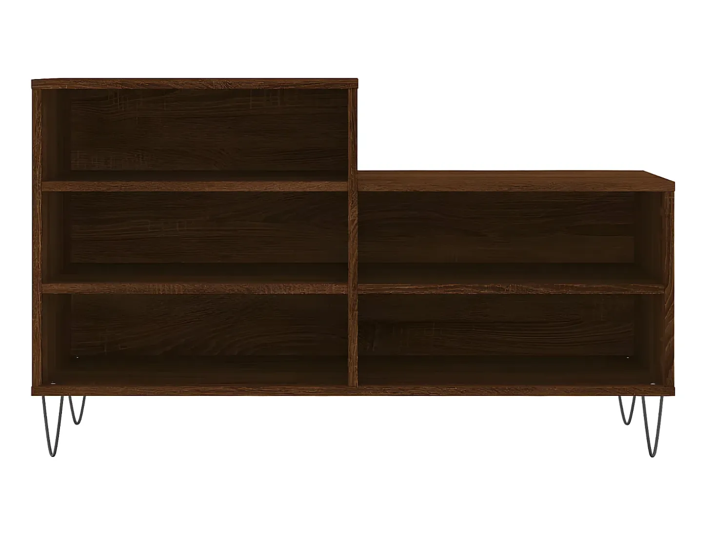 Mueble zapatero madera contrachapada roble marrón 102x36x60 cm ES671227