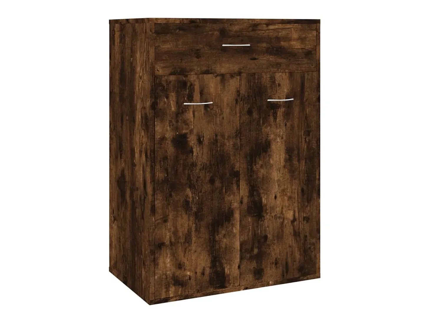 Mueble zapatero madera contrachapada roble ahumado 60x35x84 cm ES712310