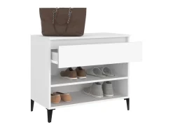 Mueble zapatero madera contrachapada blanco 70x36x60 cm ES491753
