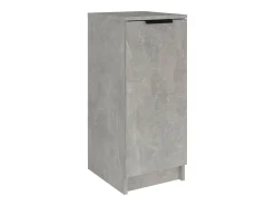 Mueble zapatero madera contrachapada gris hormigón 30x35x70 cm ES136832