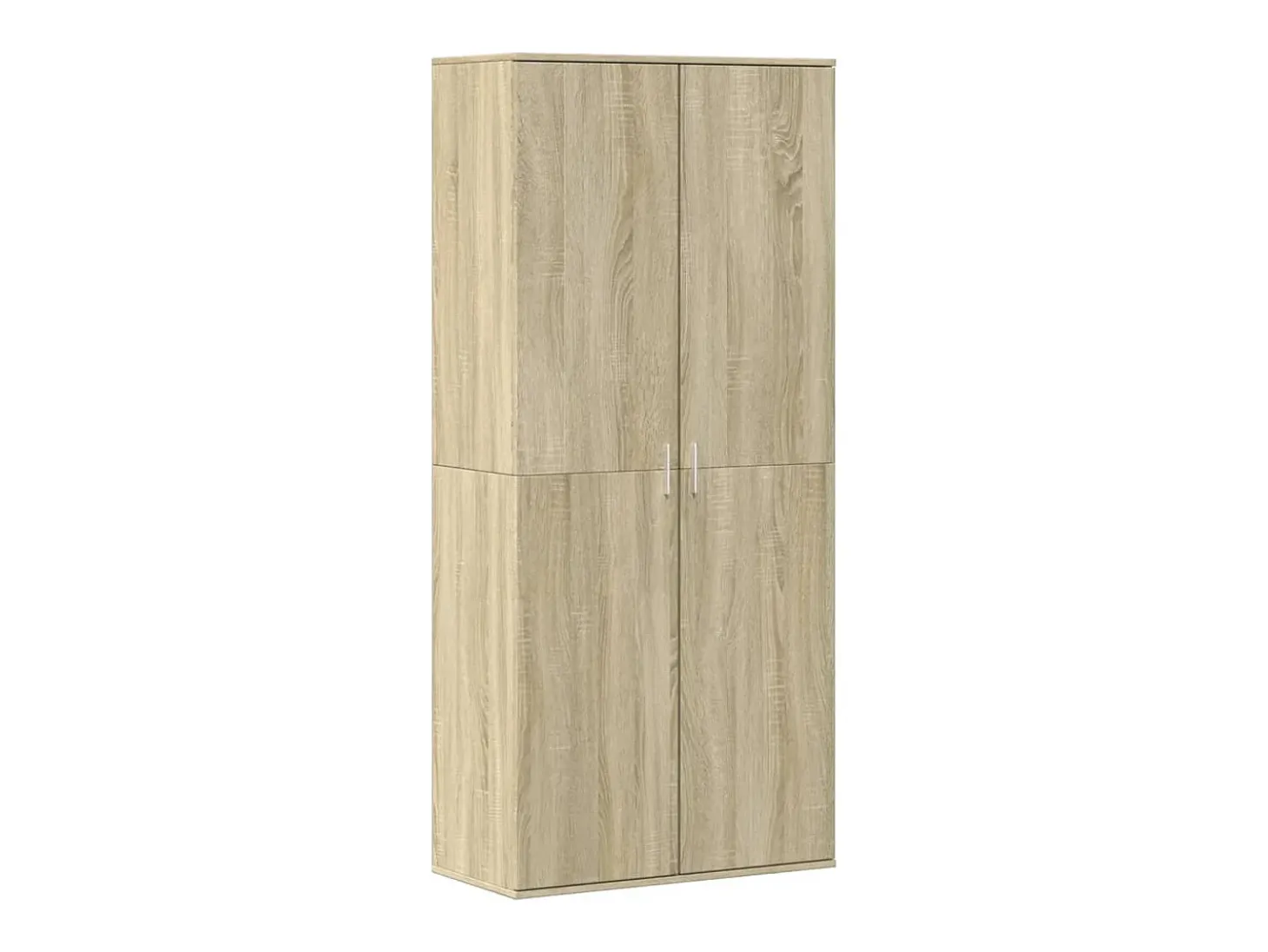 Mueble zapatero madera contrachapada color roble 80x39x178 cm ES828658