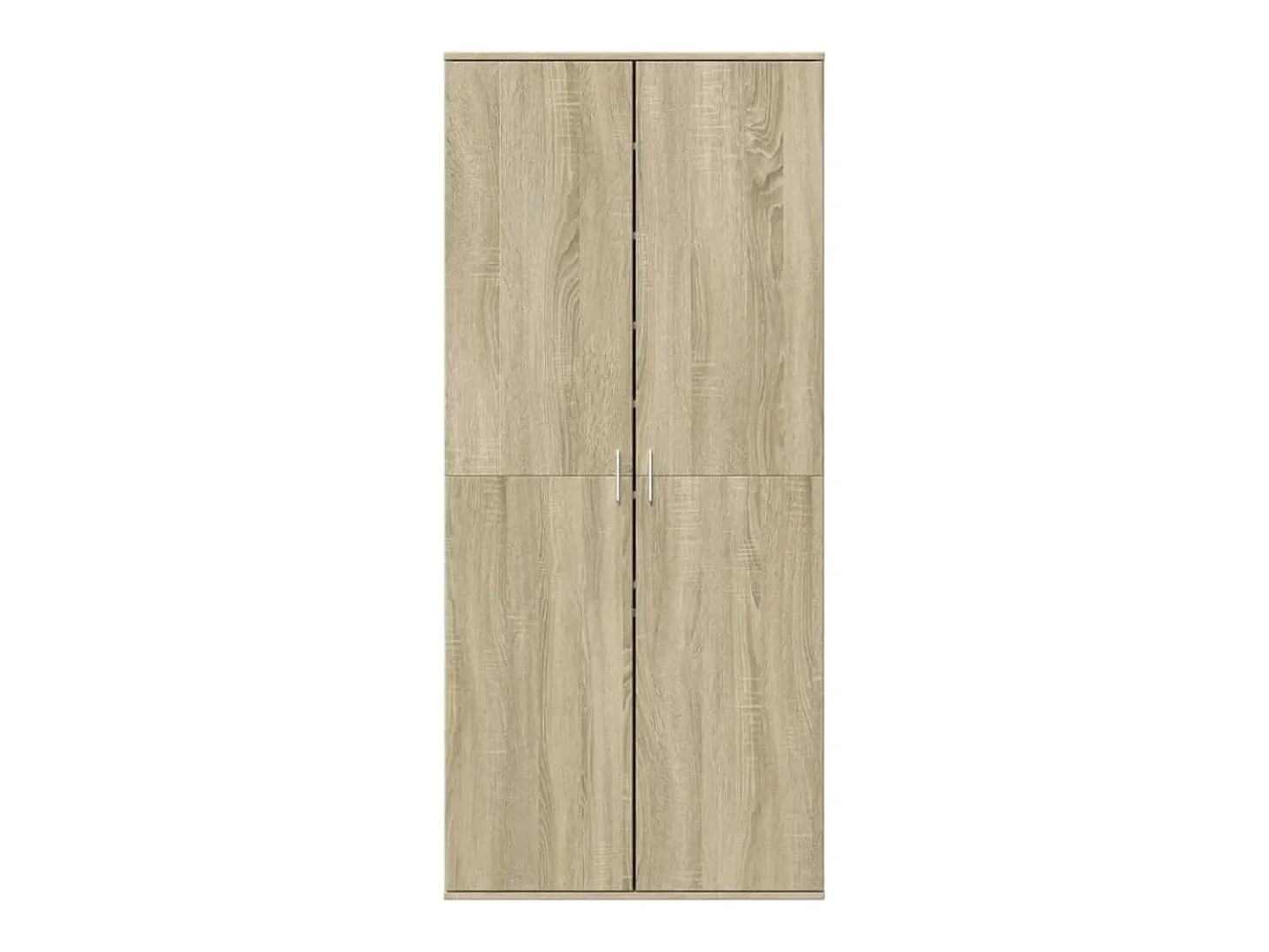 Mueble zapatero madera contrachapada color roble 80x39x178 cm ES828658