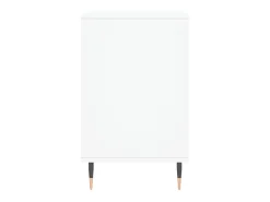 Mueble zapatero madera contrachapada blanco brillo 102x36x60 cm ES765171
