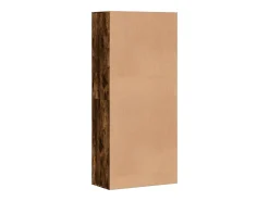 Mueble zapatero madera de ingeniería roble ahumado 80x39x178 cm ES523375