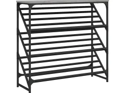 Mueble zapatero madera de ingeniería gris Sonoma 90x30x85 cm ES180046