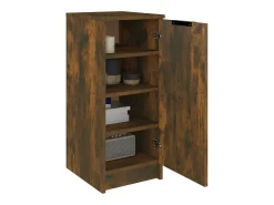 Mueble zapatero madera de ingeniería roble ahumado 30x35x70 cm ES710374