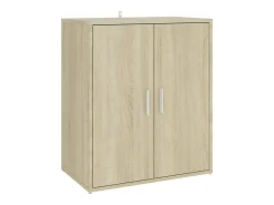 Mueble zapatero madera de ingeniería roble Sonoma 60x35x70 cm ES598702