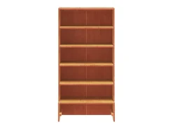 Mueble zapatero madera maciza de pino marrón cera 52x30x104 cm ES108813