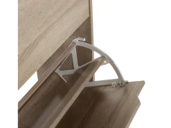Mueble Zapatero Ángel 4 Puertas Color Roble, para 24 Pares