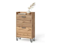 Mueble zapatero roble wotan 59.8x25x100 amber