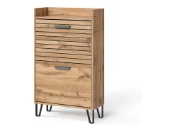 Mueble zapatero roble wotan 59.8x25x100 amber