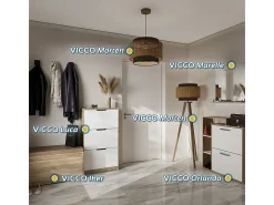 Mueble zapatero sonoma 59x22x89.5 luca