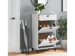 Mueble zapatero VIKEN madera de ingeniería blanco ES754906