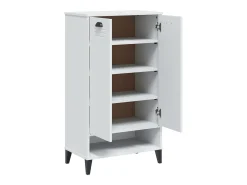 Mueble zapatero VIKEN madera de ingeniería blanca ES798274