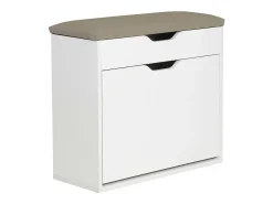 Mueble zapatero "Wade" - 60 x 23,8 x 68 cm - Blanco