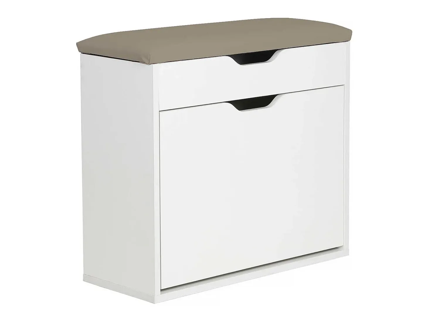 Mueble zapatero "Wade" - 60 x 23,8 x 68 cm - Blanco