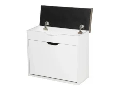 Mueble zapatero "Wade" - 60 x 23,8 x 68 cm - Blanco