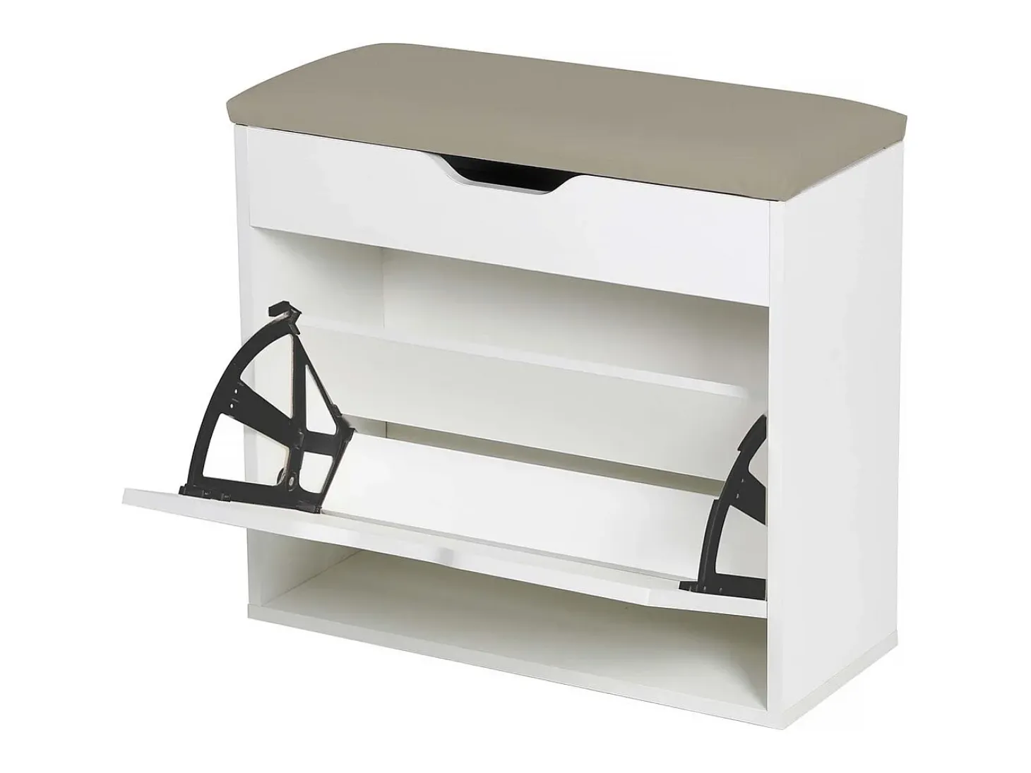 Mueble zapatero "Wade" - 60 x 23,8 x 68 cm - Blanco