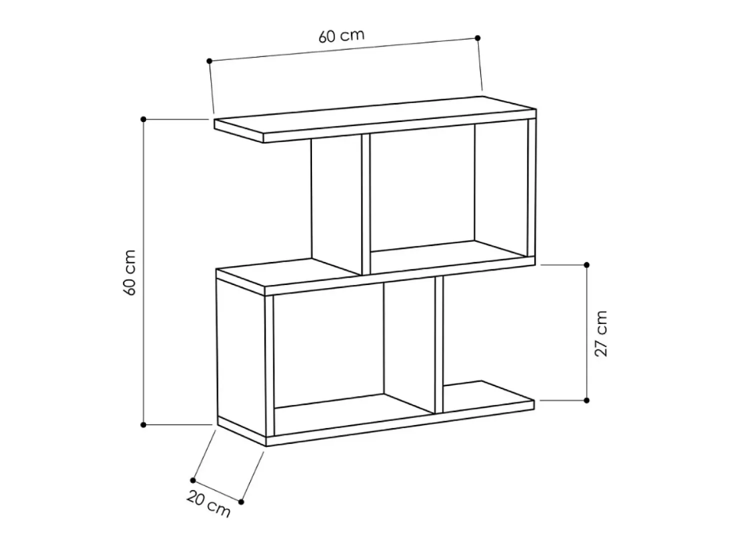 Muebles de estanterías de madera TAKA