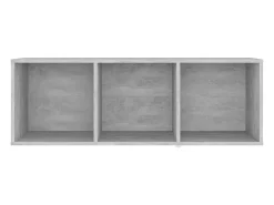 Muebles de salón 4 piezas madera ingeniería gris hormigón