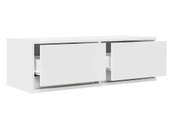 Muebles de TV 2 uds Blanco 80x31x25,5 cm Madera de ingeniería