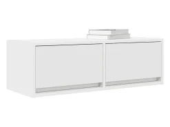 Muebles de TV 2 uds Blanco 80x31x25,5 cm Madera de ingeniería
