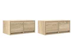 Muebles de TV 2 uds madera ingeniería roble Sonoma 60x31x25,5cm