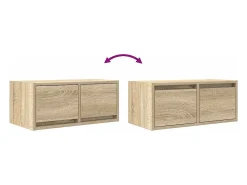 Muebles de TV 2 uds madera ingeniería roble Sonoma 60x31x25,5cm