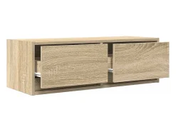 Muebles de TV 2 uds Roble Sonoma 80x31x25,5cm Madera ingeniería
