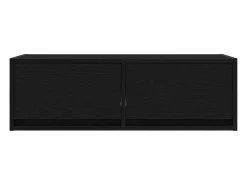 Muebles de TV 2 uds Roble Negro 80x31x25,5 cm Madera ingeniería