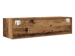 Muebles de TV 2 uds 100x31x25,5 cm Madera ingeniería envejecida