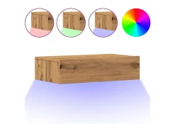 Muebles de TV con luces LED 2 uds roble artisan 60x35x15,5 cm