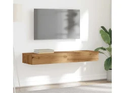 Muebles de TV con luces LED 2 uds roble artisan 60x35x15,5 cm