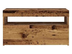 Muebles de TV con luces LED 2 uds madera ingeniería envejecida