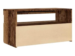 Muebles de TV con luces LED 2 uds madera ingeniería envejecida