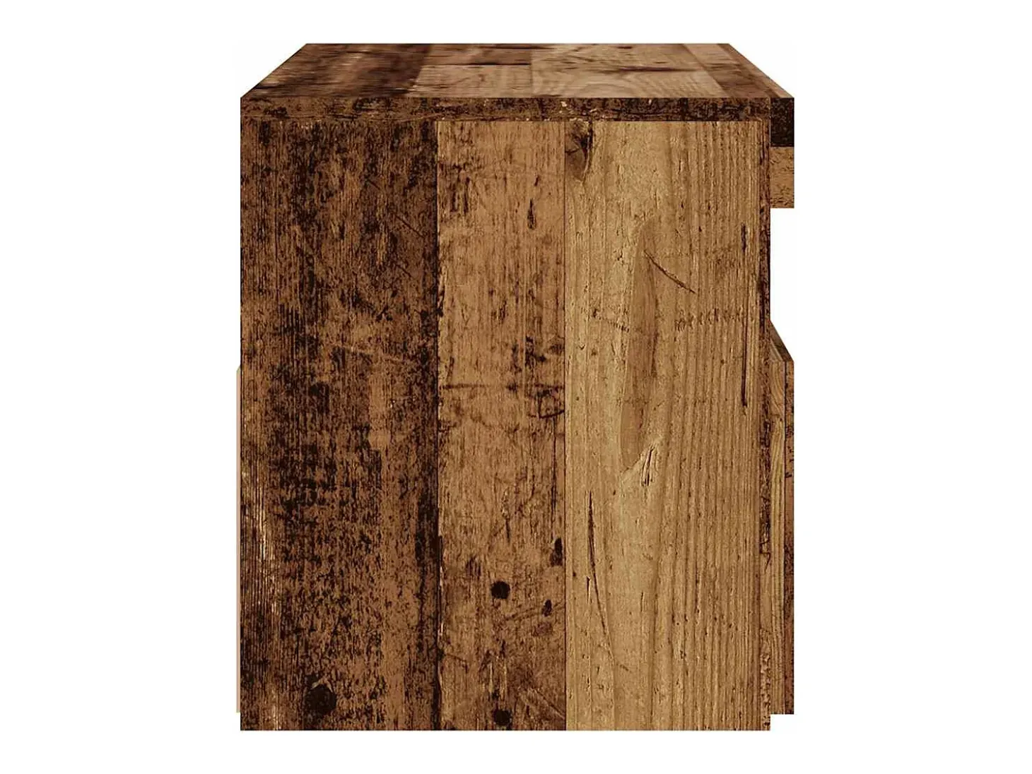 Muebles de TV con luces LED 2 uds madera ingeniería envejecida
