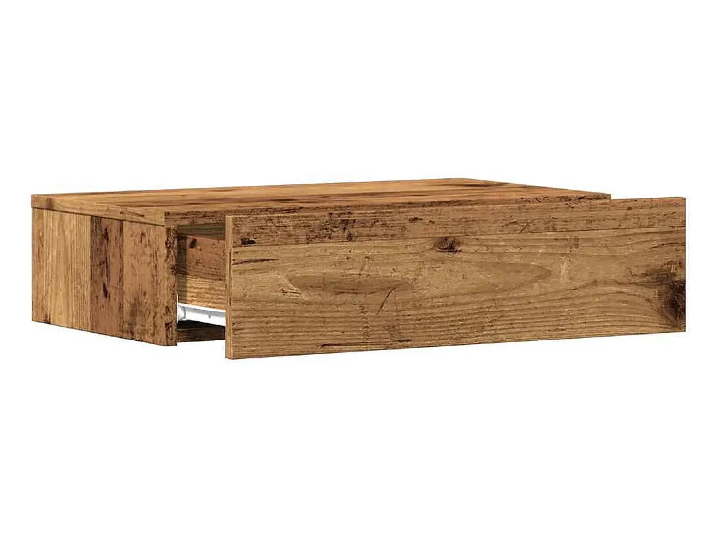 Muebles TV con luces LED 2 uds madera envejecida 60x35x15,5 cm