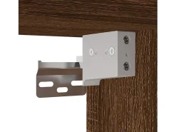 Murk Mueble para TV de pared roble marrón 40x34,5x40 cm