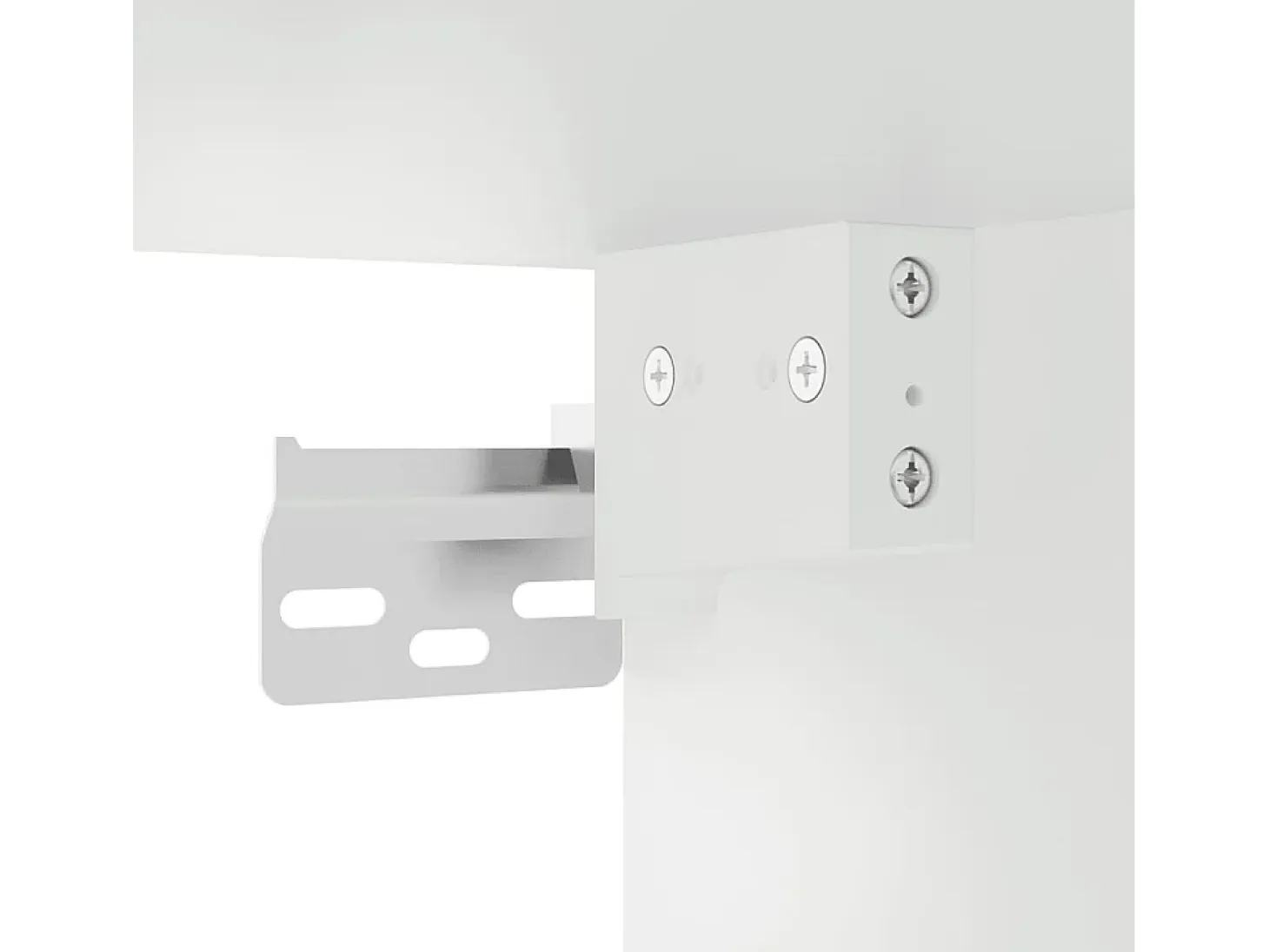 Murk Muebles para TV de pared 2 uds blanco 40x34,5x60 cm
