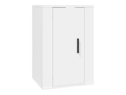 Murk Muebles para TV de pared 2 uds blanco 40x34,5x60 cm