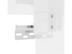Murk Muebles para TV de pared 2 uds blanco brillante 40x34,5x40 cm