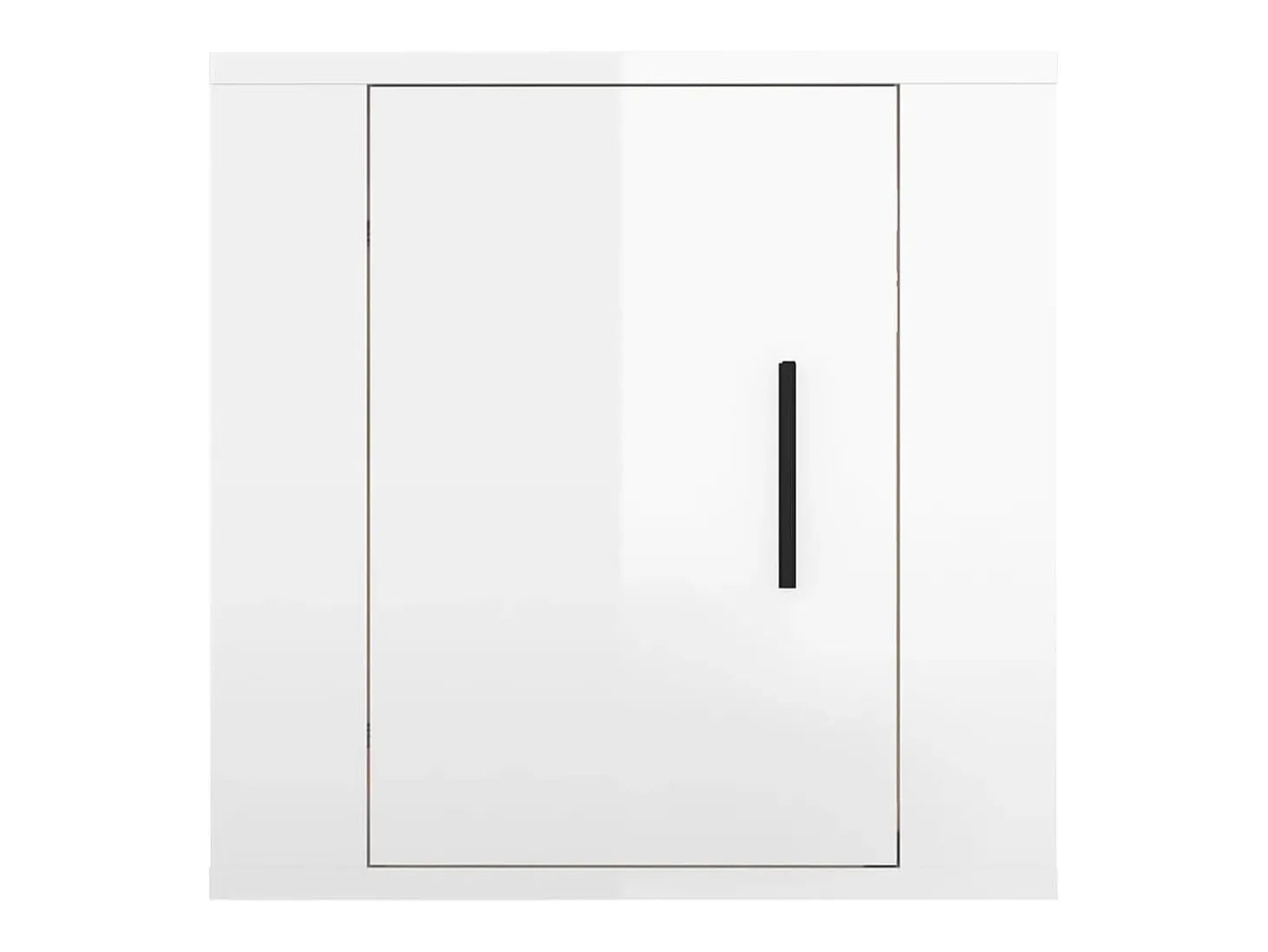 Murk Muebles para TV de pared 2 uds blanco brillante 40x34,5x40 cm