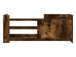 Nando Mueble para TV madera contrachapada roble ahumado 100x35x40 cm