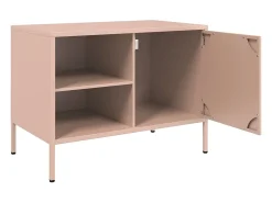 Neris Muebles de TV 2 piezas acero rosa 68x39x50,5 cm